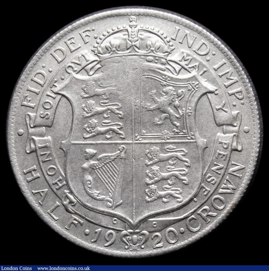 London Coins : A175 : Lot 1683 : Halfcrown 1920 Early head in high relief, as the .925 silver issue, ESC 767, Davies 1672 dies 1A, UN...