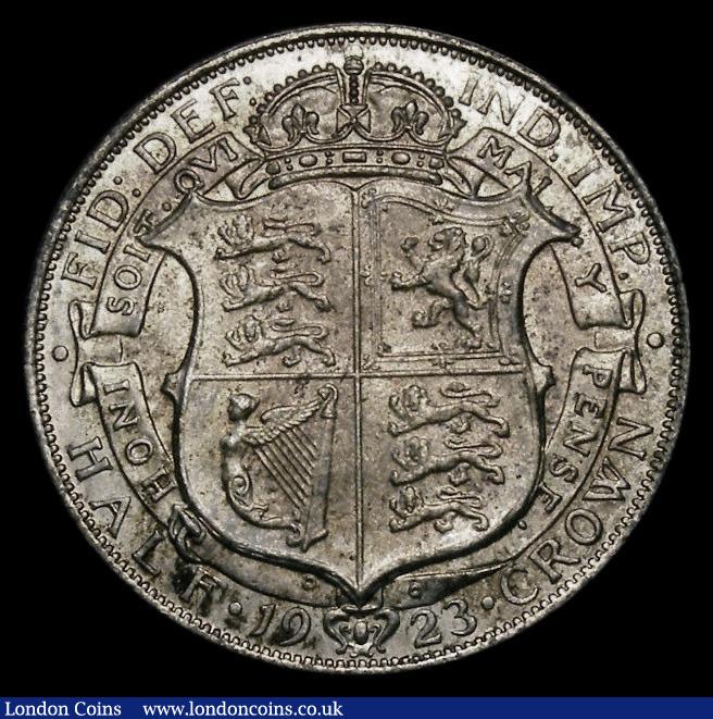 London Coins : A175 : Lot 1685 : Halfcrown 1923 ESC 770, Bull 3724, Choice UNC with an attractive golden tone, in an LCGS holder and ...