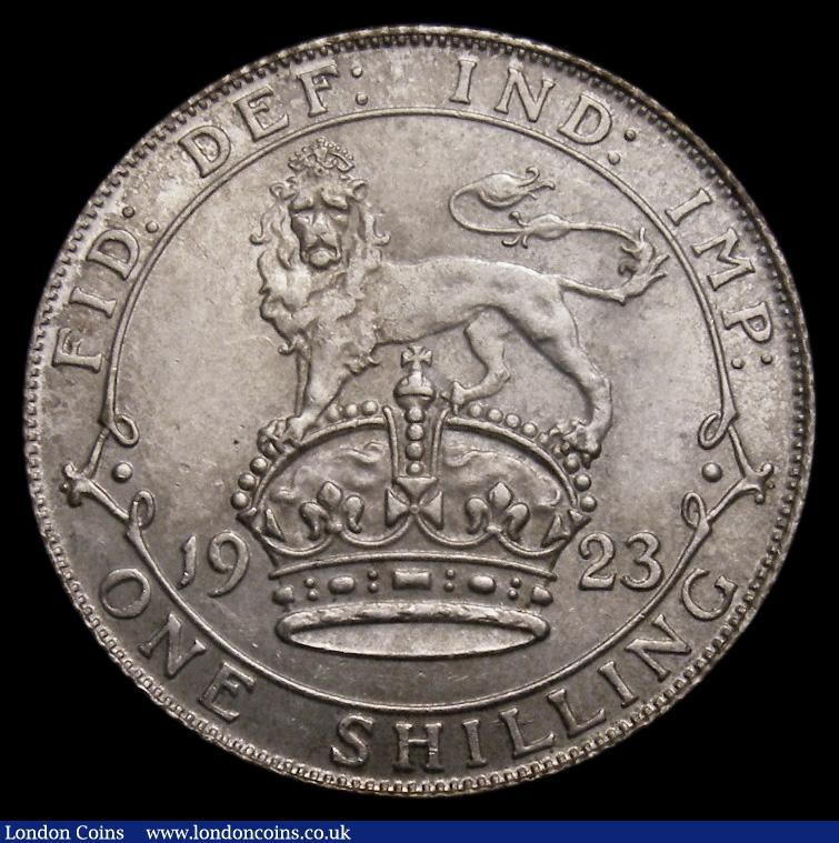 London Coins : A175 : Lot 1746 : Shilling 1923 ESC 1433, Bull 3818 UNC in an LCGS holder and graded LCGS 78