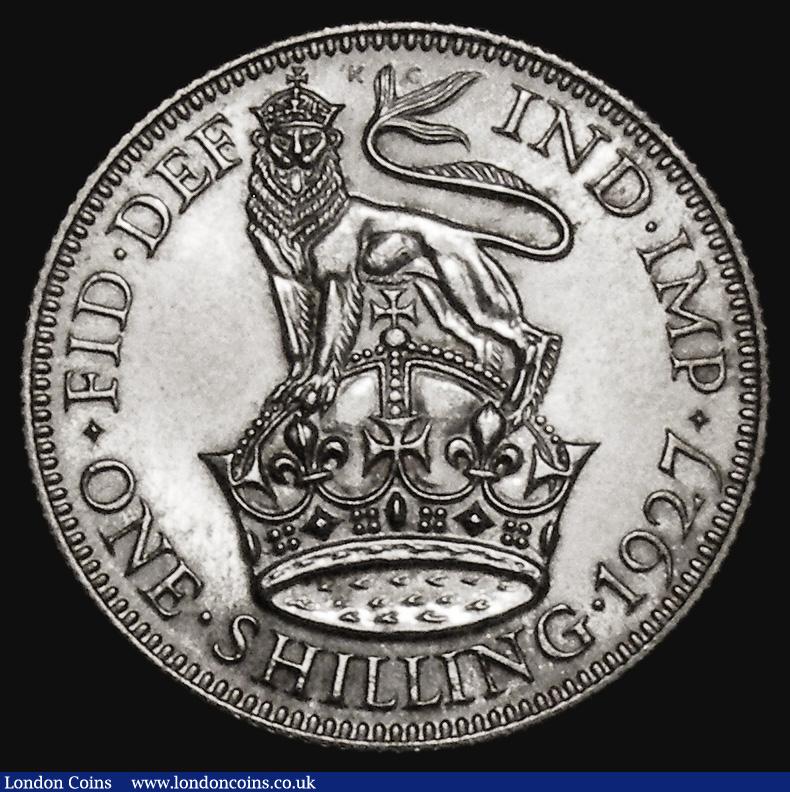 London Coins : A175 : Lot 1981 : Shilling 1927 Second Reverse Proof ESC 1440, Bull 3830 nFDC retaining considerable mint brilliance