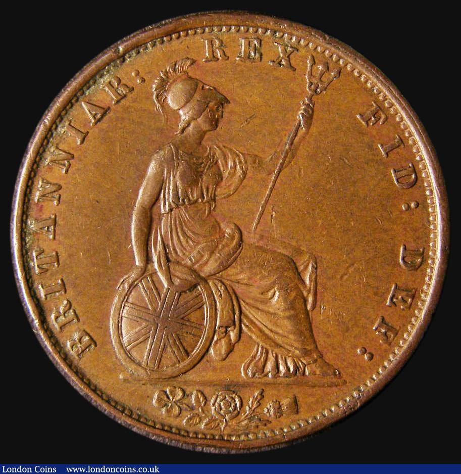 London Coins : A175 : Lot 2039 : Halfpenny 1837 Peck 1465 VF in an LCGS holder and graded LCGS 50
