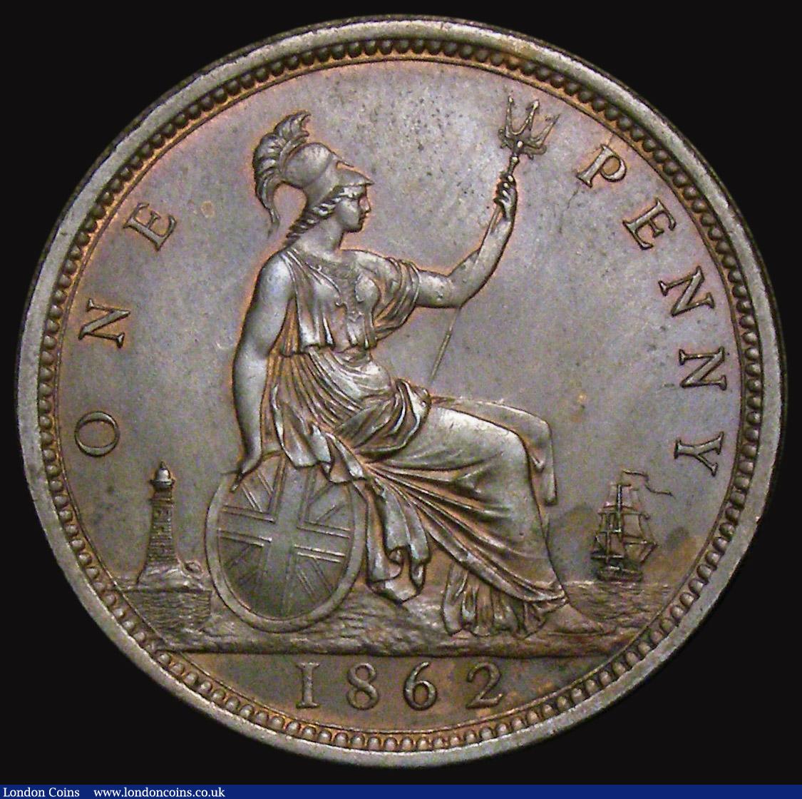 London Coins : A175 : Lot 2210 : Penny 1862 as Freeman 39 dies 6+G with the R of REG struck over a higher, weaker R, LCGS Variety 18,...