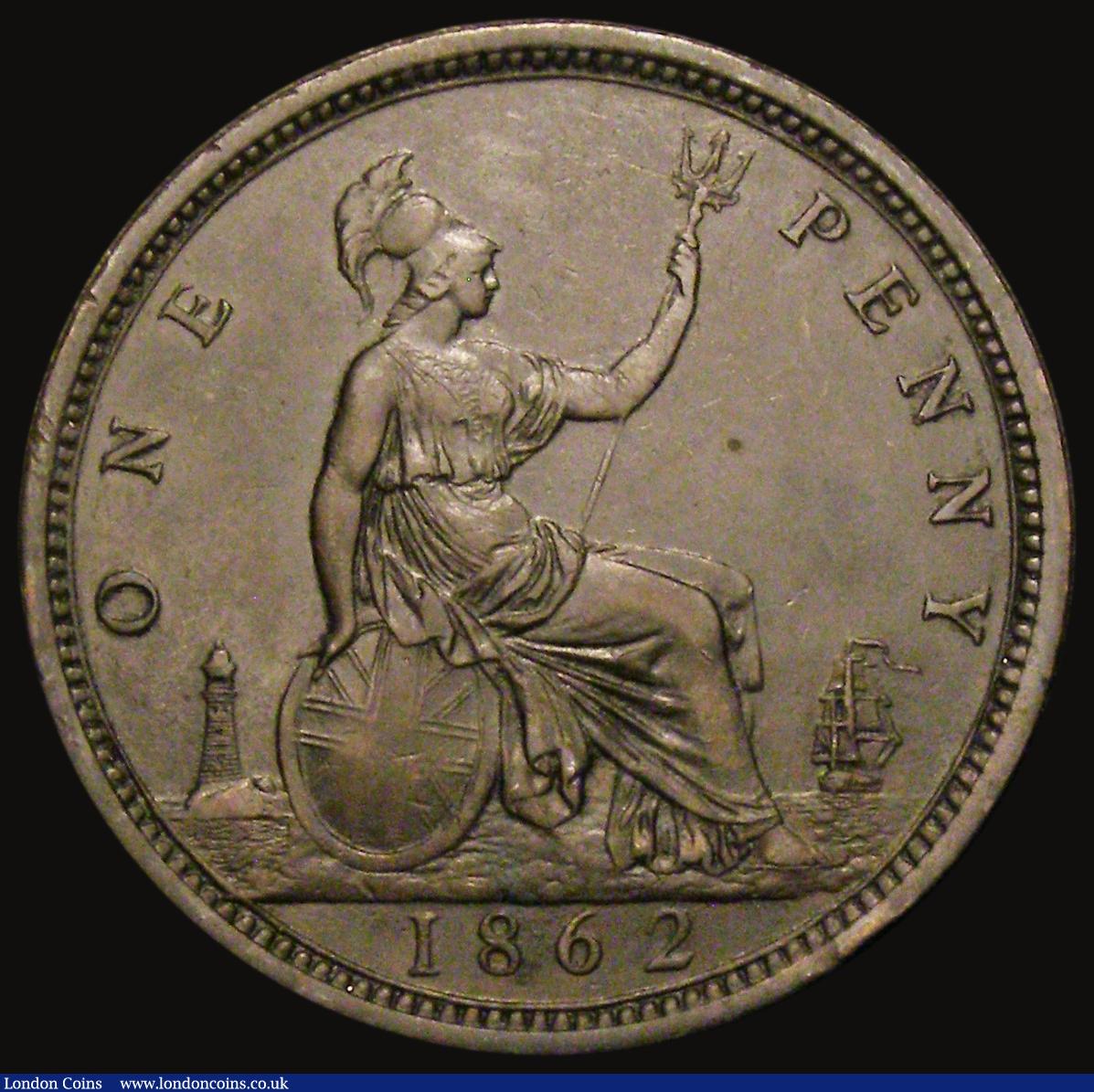 London Coins : A175 : Lot 2211 : Penny 1862 Freeman 39 dies 6+G, GVF in an LCGS holder and graded LCGS 55