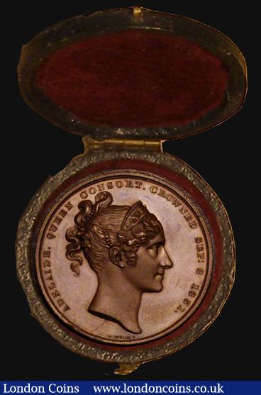 London Coins : A175 : Lot 813 : Coronation of William IV 1831 33mm diameter in bronze by W.Wyon Eimer 1251, BHM 1475, The official R...