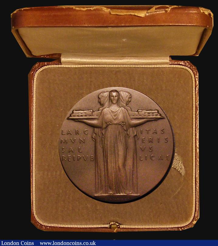 London Coins : A175 : Lot 827 : General Strike, Service Medal 1926 Eimer 2003, BHM 4210, 51mm diameter in bronze by E.Gillick, Obver...
