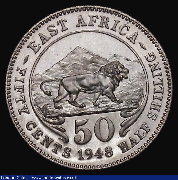 London Coins : A175 : Lot 989 : East Africa 50 Cents 1948 VIP Proof/Proof of Record KM#30, the odd tiny nick, otherwise FDC, these P...