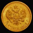 London Coins : A175 : Lot 1133 : Russia Five Roubles Gold 1902AP Y#62 GEF/UNC