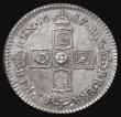 London Coins : A175 : Lot 1774 : Sixpence 1687 Later Shields over Early Shields ESC 1526C, Bull 778, UNC in an LCGS holder and graded...