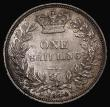 London Coins : A175 : Lot 1884 : Shilling 1840 ESC 1285, Bull 2983, EF with grey tone, the obverse with some light contact marks, Rar...