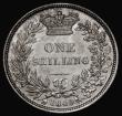 London Coins : A175 : Lot 1896 : Shilling 1849 ESC 1895, Bull 2995, EF/AU Lustrous and with an attractive and colourful tone