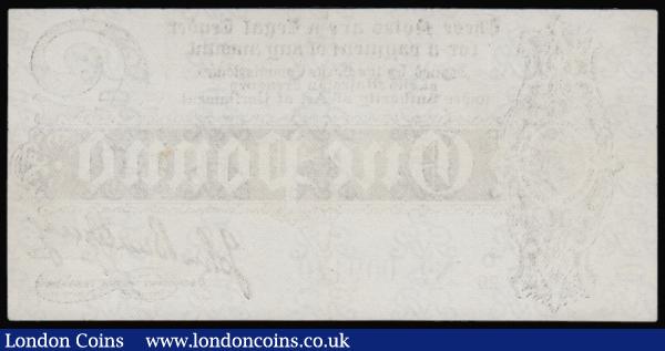 One pound Bradbury T3.3 issued 1914,  D/29 009140, EF a pleasing example : English Banknotes : Auction 175 : Lot 22