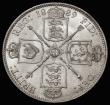 London Coins : A175 : Lot 2457 : Florin 1889 ESC 871, Bull 2957, Davies 815 dies 3C, Date's cross and Harp's cross both poi...