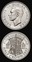 London Coins : A175 : Lot 2641 : Halfcrowns (2) 1923 ESC 770, Bull 3724 AU/GEF, 1937 Proof ESC 787, Bull 4035 nFDC retaining almost f...