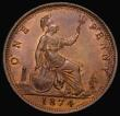 London Coins : A175 : Lot 2695 : Penny 1874 Freeman 70 dies 7+G A/UNC with traces of lustre