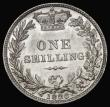 London Coins : A175 : Lot 2774 : Shilling 1886 ESC 1347, Bull 3078 GEF/AU and lustrous, slightly subdued on the obverse