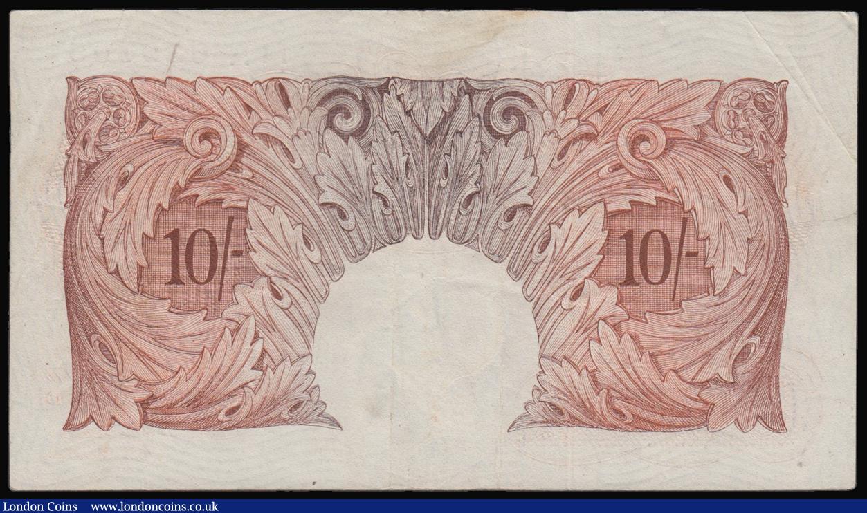 London Coins : A176 : Lot 102 : Ten Shillings Beale B267 issued 1950 serial 11A 629305 replacement, GVF-EF
