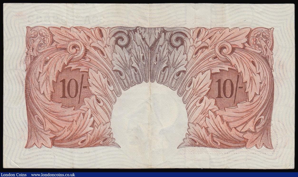 London Coins : A176 : Lot 106 : Ten Shillings O'Brien. B272 36A 599933 Replacement, Scarce VF