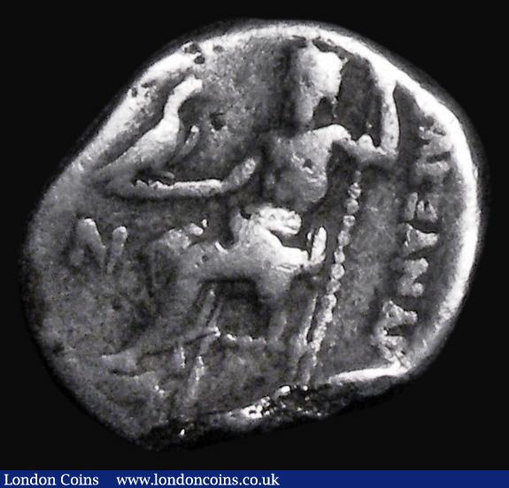 London Coins : A176 : Lot 1100 : Ancient Greece - Macedonia Silver Drachm Alexander III (310-301BC) Kolophon Mint, Obverse: Head of H...
