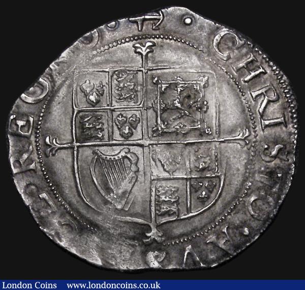 Shilling Charles I Group E, Fifth 'Aberystwyth' bust, type 4.1var Larger bust with rounded shoulder, Large XII, S.2797, mintmark Anchor turned anti-clockwise, 6.00 grammes, VF/GVF an attractive piece with considerable eye appeal : Hammered Coins : Auction 176 : Lot 1137