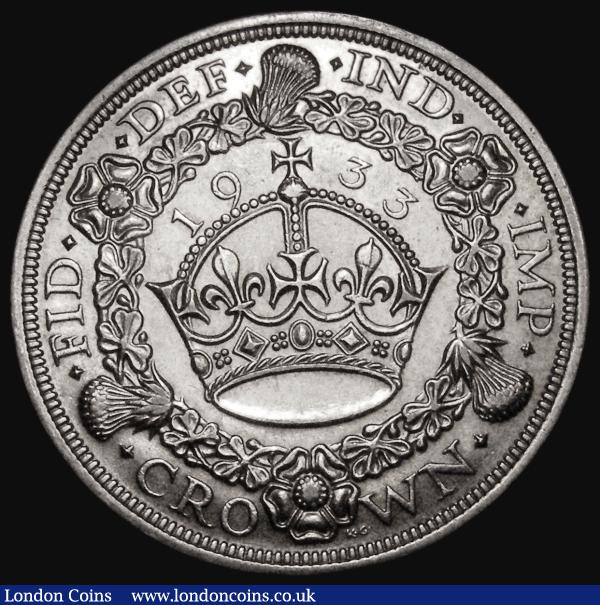 Crown 1933 ESC 373, Bull 3644 Bright GVF : English Coins : Auction 176 : Lot 1230