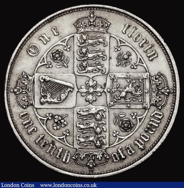 Florin 1852 ESC 806, Bull 2820 GVF cleaned : English Coins : Auction 176 : Lot 1308