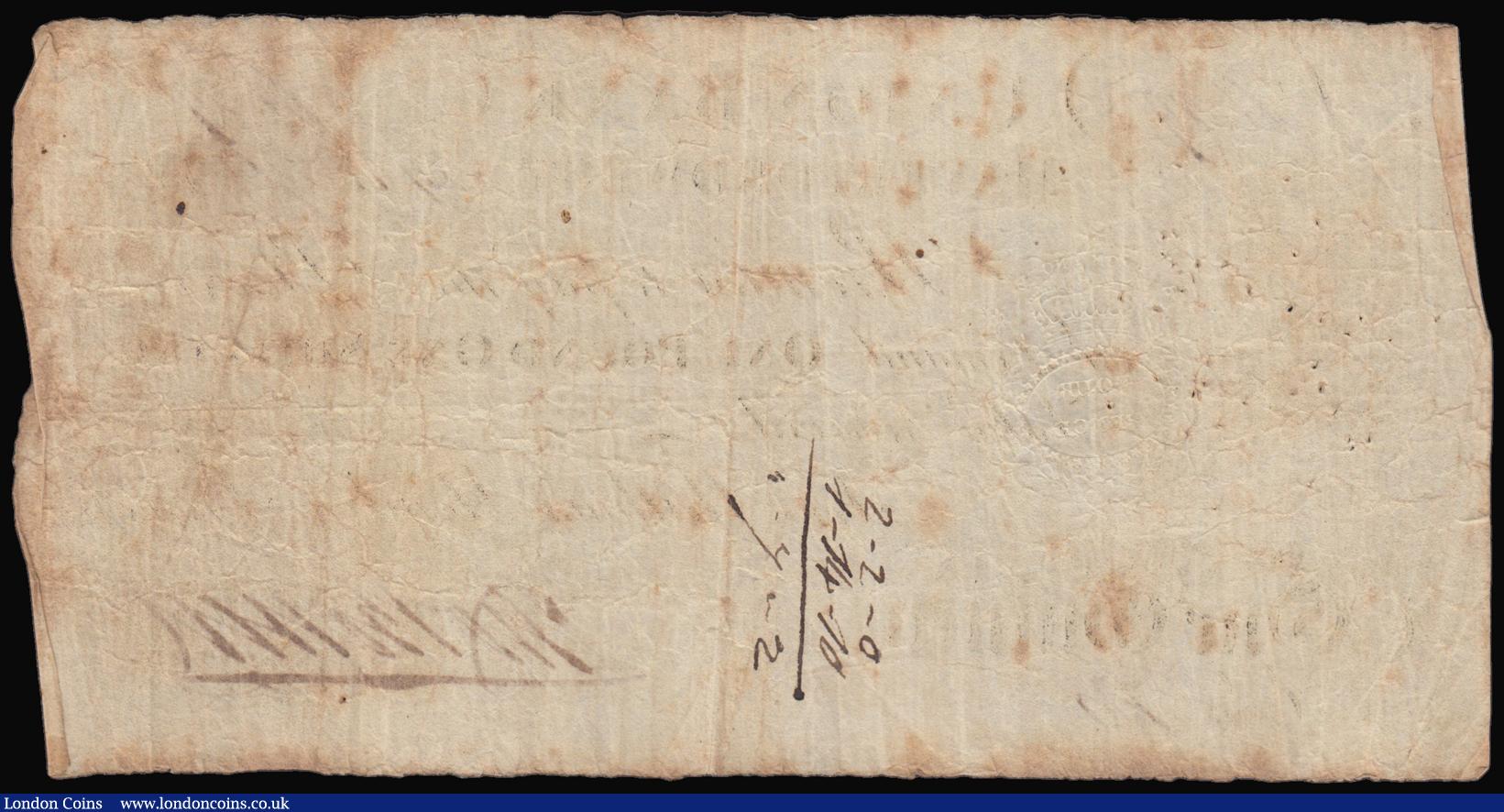 London Coins : A176 : Lot 146 : Haverfordwest Union Bank One Guinea, One Pound One Shilling dated 24 August 1813 series No.89 for Ma...