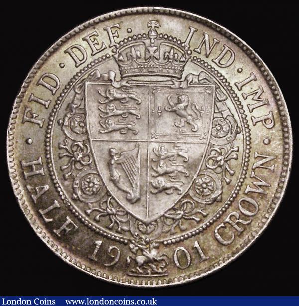 Halfcrown 1901 ESC 735, Bull 2787 A/UNC with a choice golden tone : English Coins : Auction 176 : Lot 1532