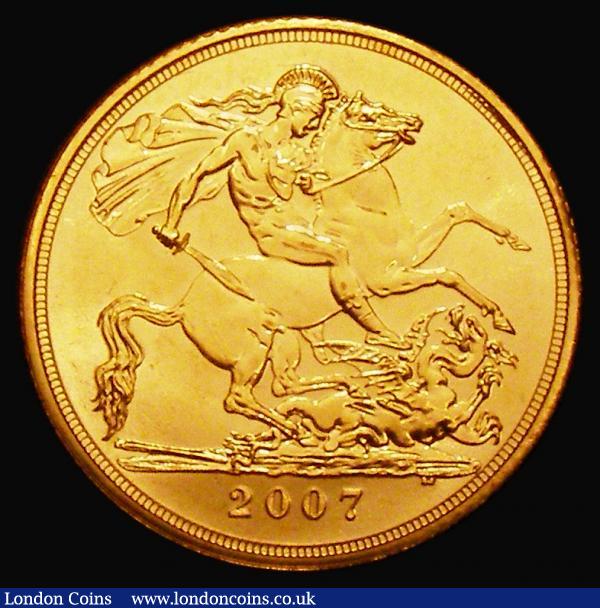 Sovereign 2007 S.SC4 Lustrous UNC : English Coins : Auction 176 : Lot 2197