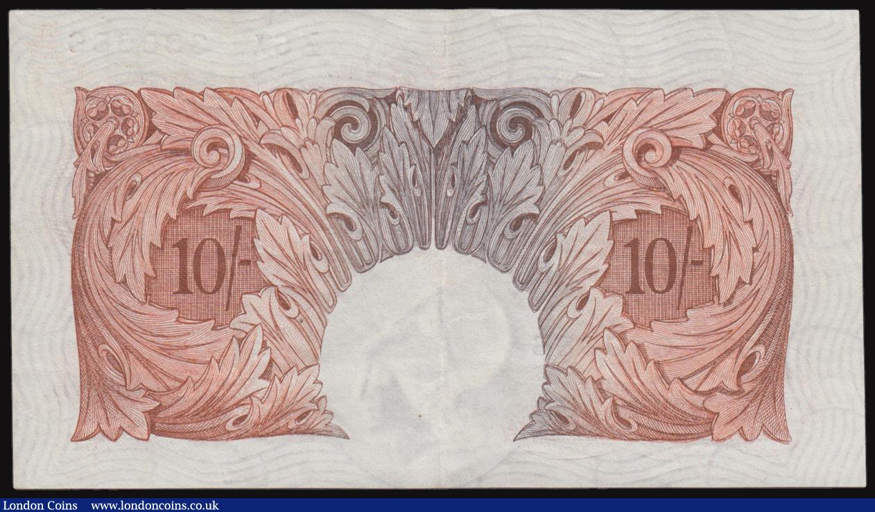 London Coins : A176 : Lot 71 : Ten Shillings Mahon B210 issued 1928 first series Z67 330686 GVF -  EF