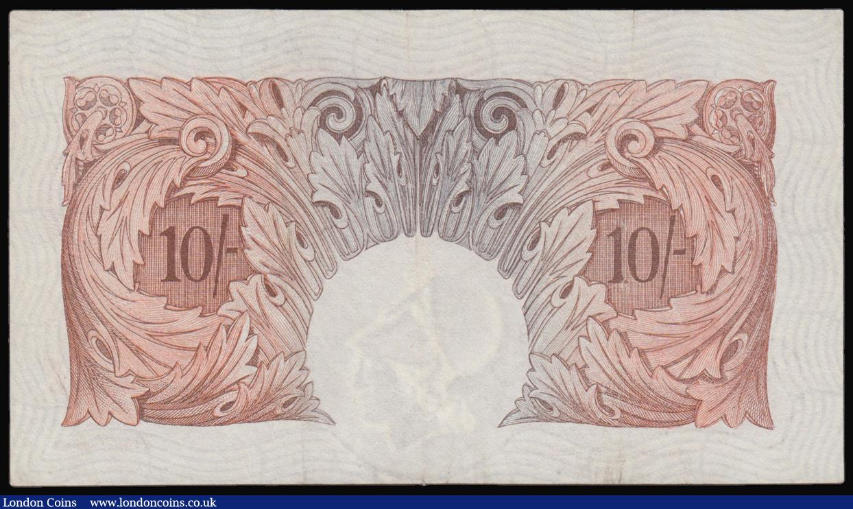 London Coins : A176 : Lot 72 : Ten Shillings Mahon B210 Red-brown Britannia medallion issue 1928 FIRST series prefix serial number ...