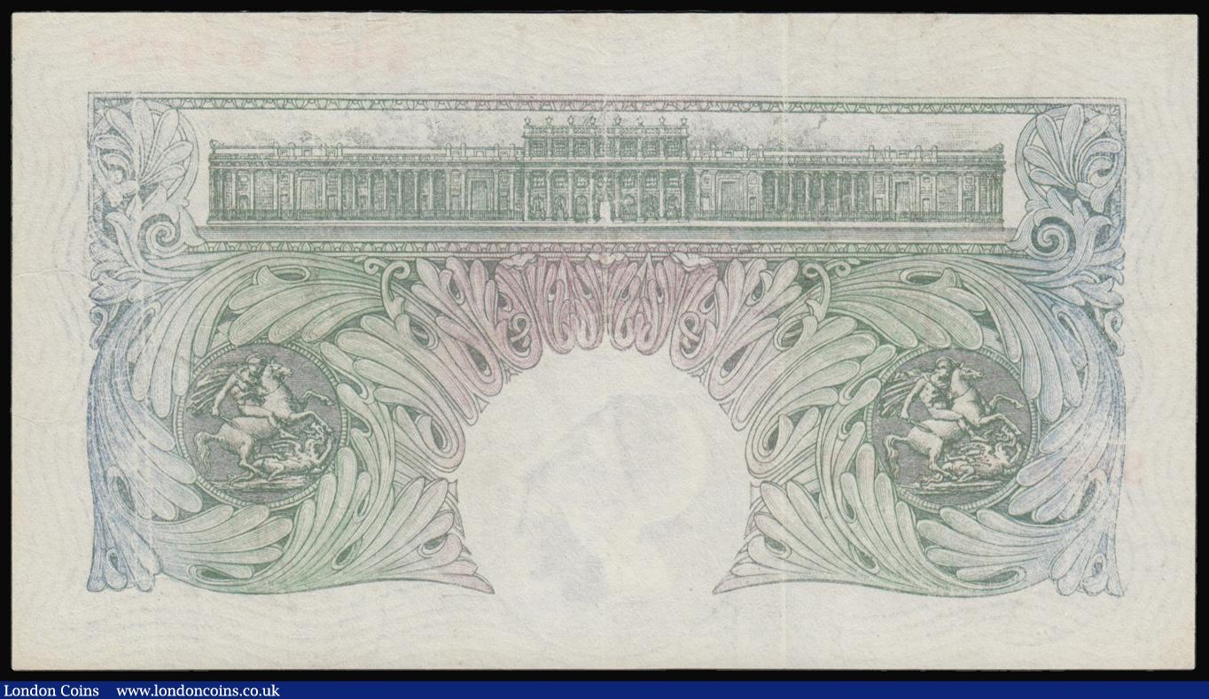 London Coins : A176 : Lot 98 : One Pound Peppiatt B261 replacement issued 1948 S03S 012797, VF-GVF looks better once pressed