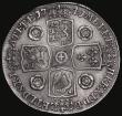 London Coins : A176 : Lot 1171 : Crown 1741 Roses, DECIMO QVARTO edge, ESC 123, Bull 1666 Good Fine or better a very pleasing and pro...