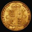 London Coins : A176 : Lot 1395 : Half Sovereign 1892 Low Shield, No J.E.B. on truncation, S.3869D. DISH L516 Fine or better/NVF