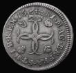 London Coins : A176 : Lot 1582 : Maundy Fourpence 1681 ESC 1844, Bull 611 Good Fine, toned, in an LCGS holder and graded LCGS 35