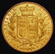 London Coins : A176 : Lot 1819 : Sovereign 1846 the V of VICTORIA struck from a clogged die, and appears as an inverted A, however th...