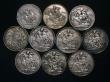 London Coins : A176 : Lot 2265 : Crowns (10) 1819 LIX, 1821 Ex-Swivel Mount, 1822 TERTIO, 1845 Cinquefoil stops, 1888, 1889, 1890, 18...