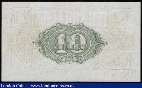 Ten Shillings Warren Fisher T30 issued 1922 series S/58 451945, Pick358, AU : English Banknotes : Auction 176 : Lot 53