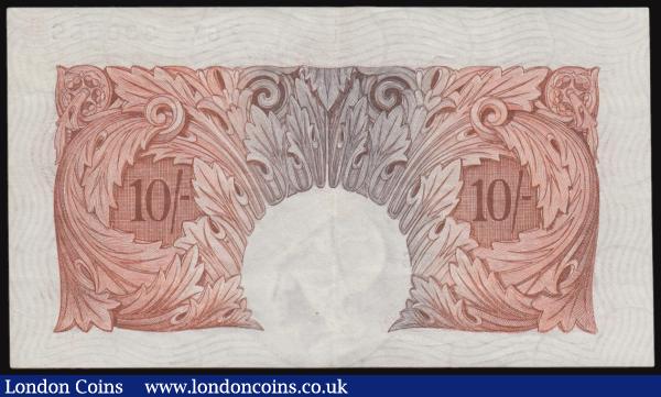 Ten Shillings Mahon B210 issued 1928 first series Z67 330686 GVF -  EF : English Banknotes : Auction 176 : Lot 71