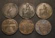 London Coins : A176 : Lot 716 : Halfpennies 18th Century (6) Hampshire - Petersfield 1793 DH47 NVF, Shropshire - Coalbrook Dale 1789...