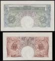 London Coins : A176 : Lot 96 : Ten Shillings Peppiatt 1948 23L 050540 EF and One Pound 1948 B258 R82A 586485 AU