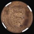 London Coins : A176 : Lot 986 : Jersey 1/24th Shilling 1894 S.7007 in an NGC holder and graded MS63 RB