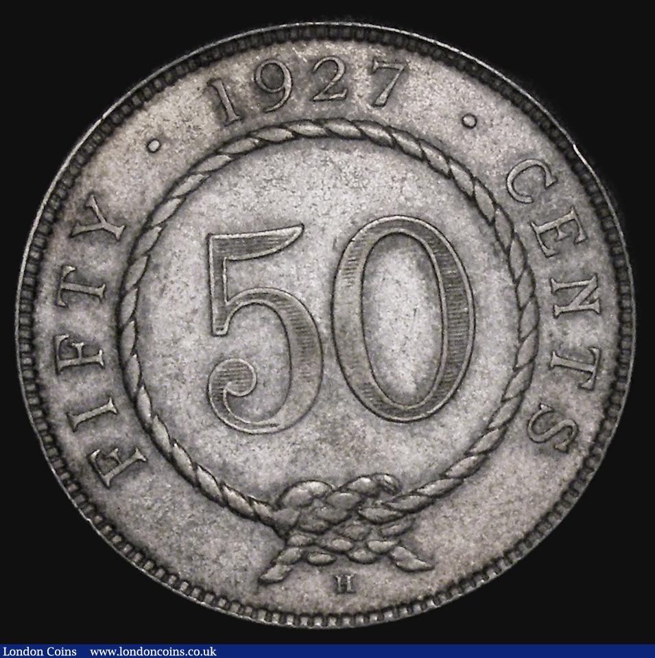 London Coins : A177 : Lot 1093 : Sarawak 50 Cents 1927H KM#19 Near VF/VF scarce