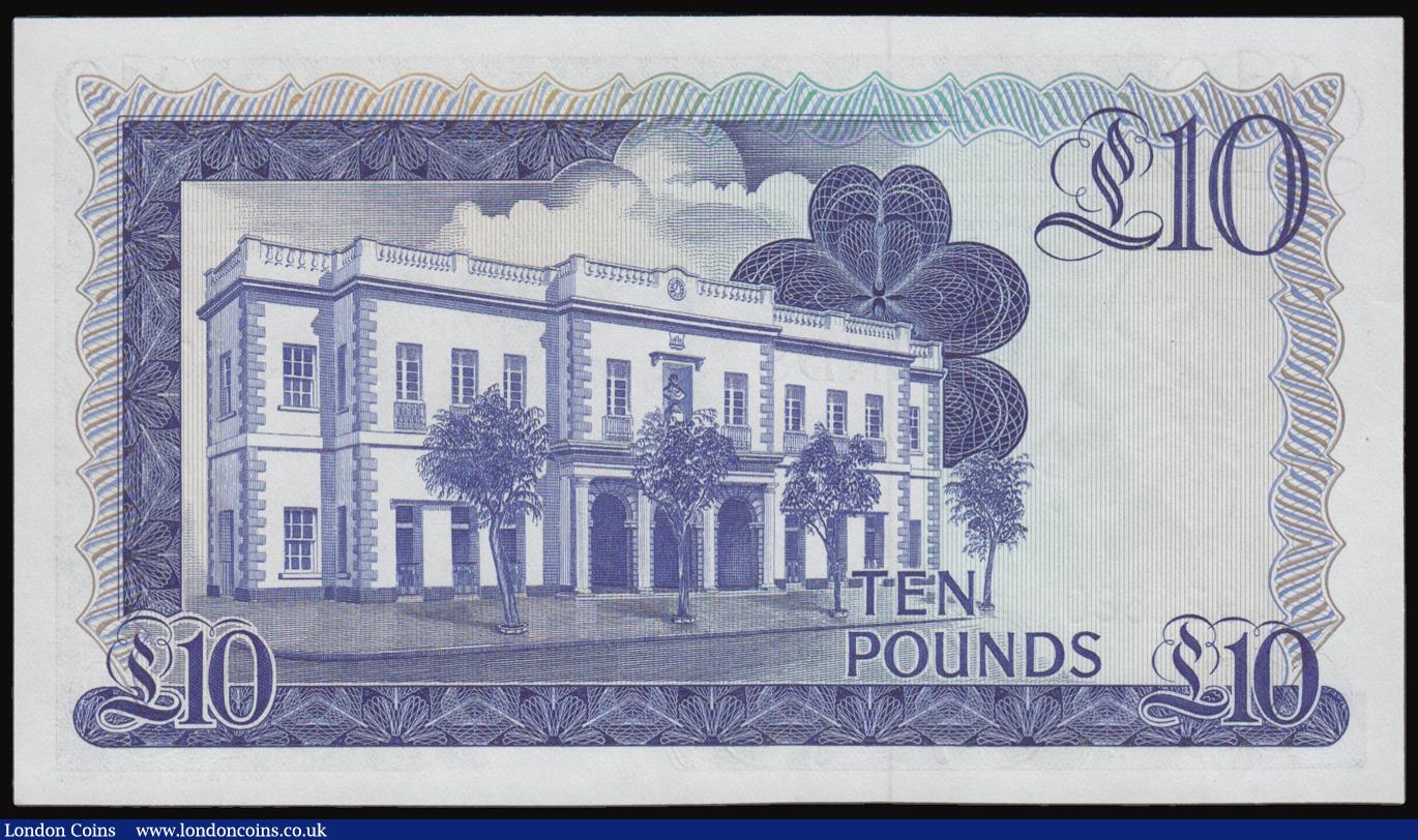 London Coins : A177 : Lot 111 : Gibraltar Ten Pounds 1986 dated 21st October 1986, Pick 22b, serial number A921680, UNC