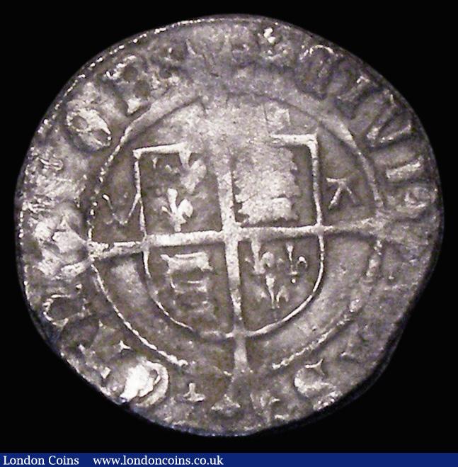 London Coins : A177 : Lot 1285 : Penny Henry VIII Second Coinage, Canterbury Mint, Archbishop Warham, with WA either side of the shie...