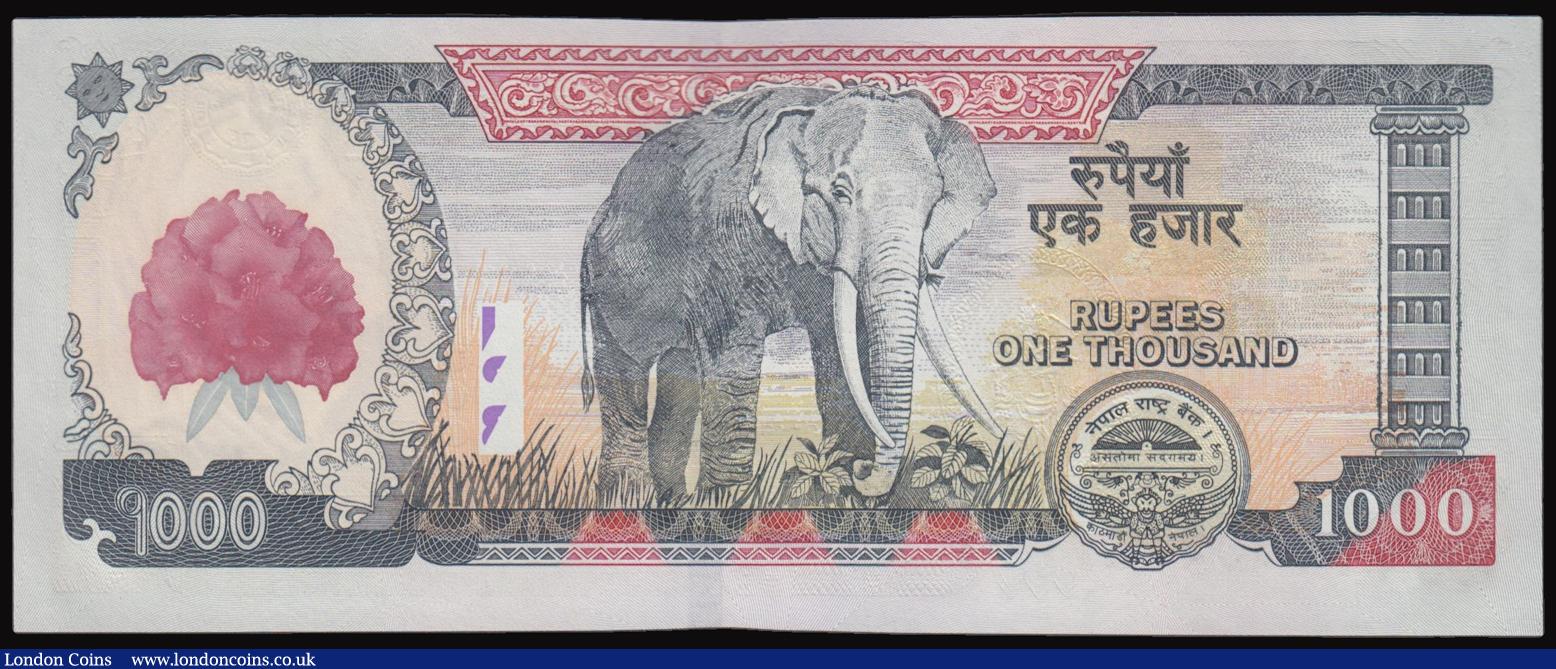 London Coins : A177 : Lot 145 : Nepal 1000 Riels 2008 issue, signature 17, Pick 67b UNC