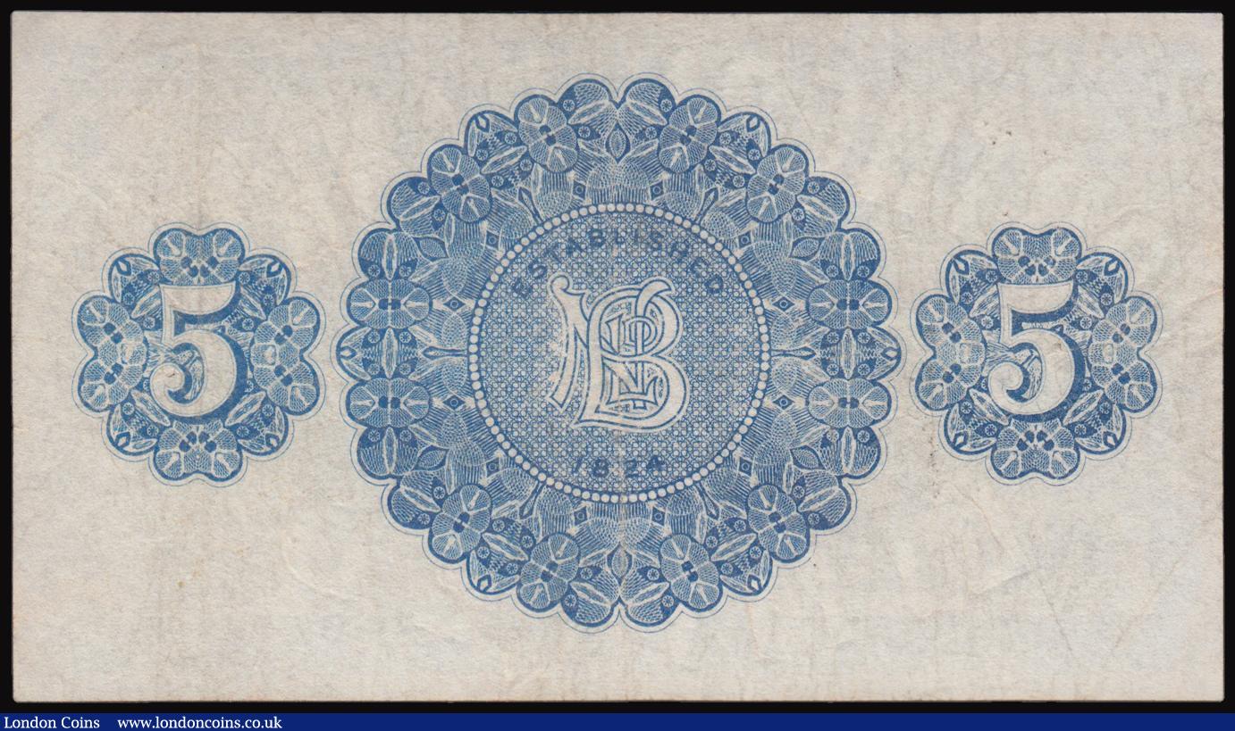 London Coins : A177 : Lot 151 : Northern Ireland Northern Bank Ltd £5 Pick 179 6th May 1929 signature Knox N-1/A 12252 Good VF...