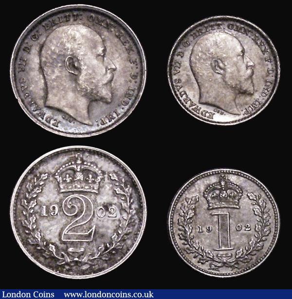 Maundy Set 1902 ESC 2517, Bull 3607 EF to GEF with matching tone : English Coins : Auction 177 : Lot 1805