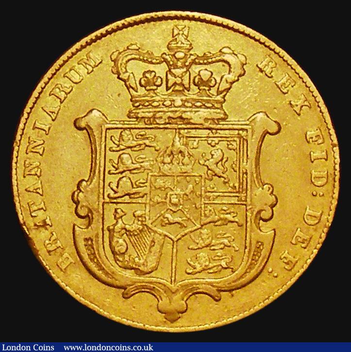 London Coins : A177 : Lot 1988 : Sovereign 1828 Marsh 13, S.3801, Good Fine with some heavy scuffs on the obverse, an extremely rare ...
