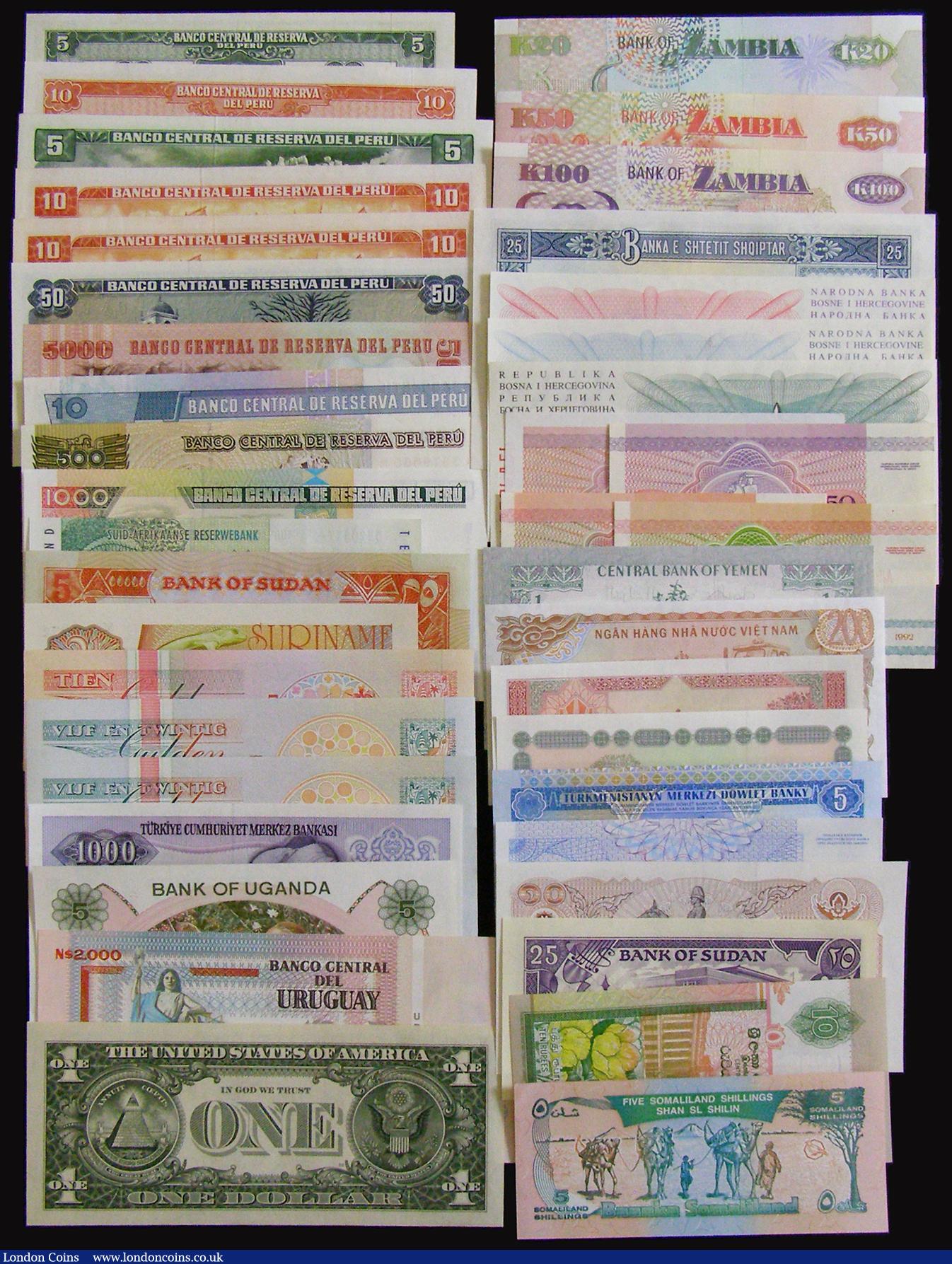 London Coins : A177 : Lot 212 : World (41) Albania (1), Bosnia-Herzegovina (3), Belarus (4), Peru (10), Somaliland (1), South Africa...