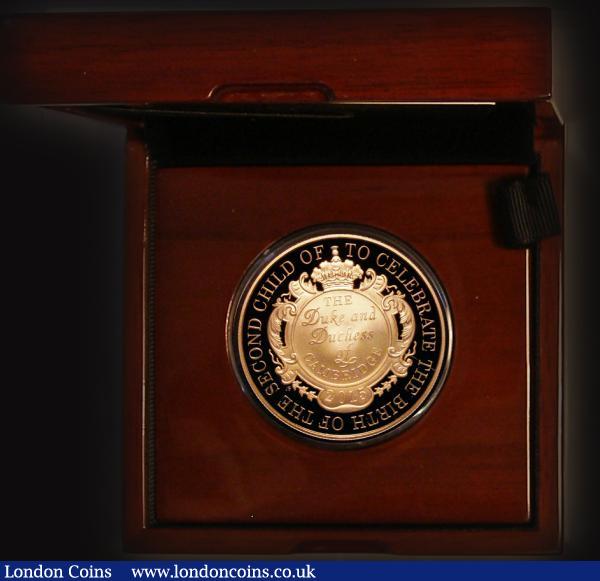 Five Pound Crown 2015 The Birth of the Second Child of the Duke and Duchess of Cambridge S.L40 Gold Proof FDC in the Royal Mint box of issue with certificate : English Cased : Auction 177 : Lot 295